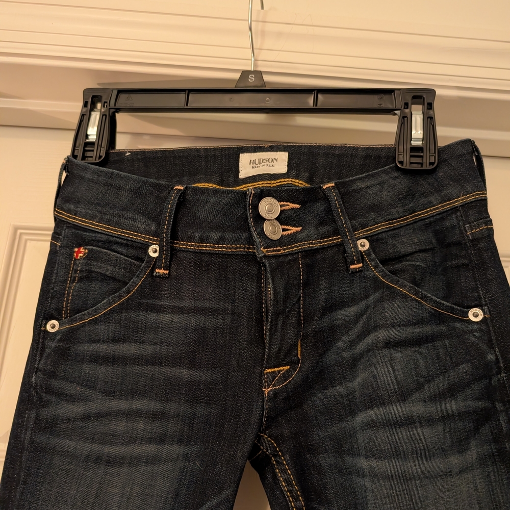 Hudson Jeans Women's Dark Indigo Skinny Jeans - Picture 3 of 10
